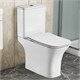 AZARIO Унитаз-компакт  FRETTA SQUARE 650х340х790 напольный, безободковый с бачком и сиденьем микролифт (AZ-5121) AZ-5121 - фото 303322
