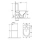 AZARIO Унитаз-компакт  Renda 615х365х840 напольный, безободковый,  в комплекте с арматурой, сиденье микролифт, белый (AZ-8693) AZ-8693 - фото 303561