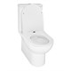 AZARIO Унитаз-компакт  Ambra 645x370x815 напольный, безободковый, в комплекте сиденьем микролифт (AZ-848) AZ-848 - фото 303595
