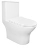 AZARIO Унитаз-моноблок  Terni 670x350x760 горизонтальный слив, быстросъемное сиденье микролифт (AZ-8618) AZ-8618 - фото 303672
