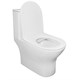 AZARIO Унитаз-моноблок  Terni 670x350x760 горизонтальный слив, быстросъемное сиденье микролифт (AZ-8618) AZ-8618 - фото 303673