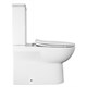 AZARIO Унитаз-компакт напольный  Ambra 645x370x815 безободковый, в комплекте с арматурой Geberit и сиденьем микролифт (AZ-848G) AZ-848G - фото 303715