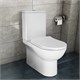 AZARIO Унитаз-компакт напольный  Ambra 645x370x815 безободковый, в комплекте с арматурой Geberit и сиденьем микролифт (AZ-848G) AZ-848G - фото 303717