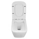 AZARIO Унитаз подвесной  BOCA 360х510х350 безободковый, c сиденьем микролифт (AZ-1048 A) AZ-1048 A - фото 303877