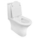 AZARIO Унитаз-компакт  FRETTA ROUND N 340х650х770 напольный, безободковый, c быстросьемным сиденьем микролифт (AZ-1038A) AZ-1038A - фото 303890