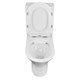 AZARIO Унитаз-компакт  FRETTA ROUND N 340х650х770 напольный, безободковый, c быстросьемным сиденьем микролифт (AZ-1038A) AZ-1038A - фото 303892