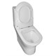 AZARIO Унитаз-моноблок  Terni 350х670х760 напольный, безободковый, горизонтальный слив, сиденье дюропласт микролифт, цвет - белый мрамор (AZ-8618M) AZ-8618M - фото 304112