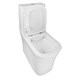 AZARIO Унитаз-компакт  ANTEO SQUARE 385х630х820 напольный, безободковый, с быстросъемным сиденьем микролифт (AZ-1218A) AZ-1218A - фото 304199