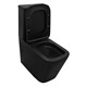 AZARIO Унитаз-компакт  Black King 370х640х810 безободковый, с быстросъемным сиденьем микролифт, черный матовый (AZ-8303D) AZ-8303D - фото 304405
