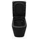 AZARIO Унитаз-компакт  Black King 370х640х810 безободковый, с быстросъемным сиденьем микролифт, черный матовый (AZ-8303D) AZ-8303D - фото 304407