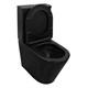 AZARIO Унитаз-компакт  Black Queen 370х605х800 безободковый, с быстросъемным сиденьем микролифт, черный матовый (AZ-8380) AZ-8380 - фото 304421