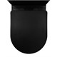 AZARIO Унитаз-компакт  Black Queen 370х605х800 безободковый, с быстросъемным сиденьем микролифт, черный матовый (AZ-8380) AZ-8380 - фото 304424