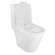 AZARIO  Унитаз-компакт  Flin 365х590х790 напольный, безободковый с быстросъемным сиденьем микролифт (AZ-1363C) AZ-1363C - фото 304454