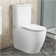 AZARIO Унитаз-компакт  BONELLE 355х630х795 напольный, безободковый, слив "Торнадо", в комплекте с быстросъемным сиденьем микролифт (AZ-1229A) AZ-1229A - фото 304504