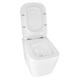 AZARIO Унитаз подвесной  Cascad M 490x345x325 безободковый, система смыва "Скрытое Торнадо", с быстросъемным сиденьем микролифт (AZ-10002) AZ-10002 - фото 304509