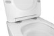 AZARIO Унитаз подвесной  Cascad M 490x345x325 безободковый, система смыва "Скрытое Торнадо", с быстросъемным сиденьем микролифт (AZ-10002) AZ-10002 - фото 304511