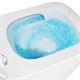 AZARIO Унитаз подвесной  Cascad M 490x345x325 безободковый, система смыва "Скрытое Торнадо", с быстросъемным сиденьем микролифт (AZ-10002) AZ-10002 - фото 304513