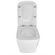 AZARIO Унитаз подвесной  Cascad 525x345x360 безободковый, система смыва "Скрытое Торнадо", в комплекте с быстросъемным сиденьем микролифт (AZ-2303A) AZ-2303-A - фото 304541