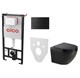 AZARIO Сет инсталляция Alсa AM101/1120-4:1 RU M578-0001 + унитаз Grado AZ-0046 чёрный матовый с сиденьем ми AM101/1120-4:1 RU M578-0001+AZ-0046N-MB - фото 304993