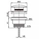 AZARIO Донный клапан для раковины, CLIC-CLAC, 1 1/4, латунь, бронза (AZ-105-BR) AZ-105-BR - фото 307013