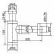 AZARIO Сифон для раковины G 1 1/4, без выпуска, цилиндр, латунь, бронза (AZ-108-BR) AZ-108-BR - фото 307023