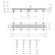 AZARIO Душевой лоток D40 Harmony 450 мм, боковой слив, пластиковый, решетка из нержавеющей стали (AZ-CH 450 H) AZ-CH 450 H - фото 307569