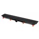 AZARIO Душевой лоток D50 Medium 650 мм, боковой слив, пластиковый, перфорированная решетка, черный (AZ-CH 650/50 MC) AZ-CH 650/50 MC - фото 307695