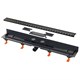 AZARIO Душевой лоток D50 Medium 850 мм, боковой слив, пластиковый, перфорированная решетка, черный (AZ-CH 850/50 MC) AZ-CH 850/50 MC - фото 307710