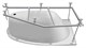 AZARIO Монтажный комплект к ванне PAOLINA 170х97, универсальный (AV.0073170K) AV.0073170K - фото 308002