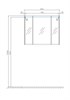 AQUATON Зеркало-шкаф Нортон 100 белое (1A249302NT010) 1A249302NT010 - фото 308359