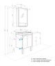 AQUATON Тумба под раковину Сканди 55 Doors универсальная, Белый/Дуб Верона (1A278801SDB20) 1A278801SDB20 - фото 308940