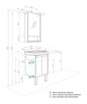 AQUATON Тумба под раковину Сканди 45 Doors универсальная, Белый/Дуб Рустикальный (1A278701SDZ90) 1A278701SDZ90 - фото 308949