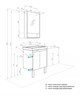 AQUATON Тумба под раковину Сканди 55 Doors универсальная, белый (1A278801SD010) 1A278801SD010 - фото 308976