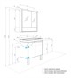 AQUATON Тумба под раковину Сканди 70 Doors универсальная, Белый/Дуб Рустикальный (1A278901SDZ90) 1A278901SDZ90 - фото 308985