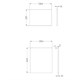 AQUATON Фасад для тумбы Лондри 40 Белый (1A274901LH010) 1A274901LH010 - фото 309117