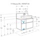 AQUATON Столешница под раковину Мишель 80 с панелью, дуб Рустикальный (1A277003MIDR0) 1A277003MIDR0 - фото 309288