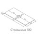 AQUATON Столешница под раковину Либерти 100 дуб эльвезия (1A281103LYC70) 1A281103LYC70 - фото 309493