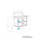 AQUATON Тумба под раковину Нео-Классика 85 2 ящика, белый камень (1A286301NCTG0) 1A286301NCTG0 - фото 309556