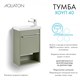 AQUATON Тумба под раковину Хоуп 40, подвесная, 1 створка, хаки (1A287101HP9D0) 1A287101HP9D0 - фото 309821