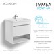 AQUATON Тумба под раковину Хоуп 60, подвесная, 1 ящик, белый матовый (1A287201HP2B0) 1A287201HP2B0 - фото 309839