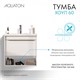 AQUATON Тумба под раковину Хоуп 60, подвесная, 1 ящик, белый матовый (1A287201HP2B0) 1A287201HP2B0 - фото 309842
