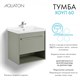 AQUATON Тумба под раковину Хоуп 60, подвесная, 1 ящик, хаки (1A287201HP9D0) 1A287201HP9D0 - фото 309871