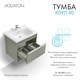 AQUATON Тумба под раковину Хоуп 60, подвесная, 1 ящик, хаки (1A287201HP9D0) 1A287201HP9D0 - фото 309874