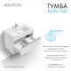 AQUATON Тумба под раковину Хоуп 100, подвесная, 1 ящик, белый матовый (1A287401HP2B0) 1A287401HP2B0 - фото 309942
