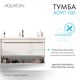 AQUATON Тумба под раковину Хоуп 100, подвесная, 1 ящик, белый матовый (1A287401HP2B0) 1A287401HP2B0 - фото 309943