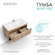 AQUATON Тумба под раковину Хоуп 100, подвесная, 1 ящик, орех (1A287401HP6C0) 1A287401HP6C0 - фото 309959