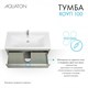 AQUATON Тумба под раковину Хоуп 100, подвесная, 1 ящик, хаки (1A287401HP9D0) 1A287401HP9D0 - фото 309975