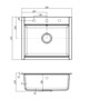 AQUATON Кухонная мойка Делия 60, кофе (1A715232LD280) 1A715232LD280 - фото 310442