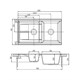 AQUATON Кухонная мойка Делия 87, две чаши, цвет кофе (1A716232DE280) 1A716232DE280 - фото 310632
