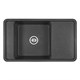 AQUATON Мойка для кухни Беллис 87 графит (1A724832BS210) 1A724832BS210 - фото 310701